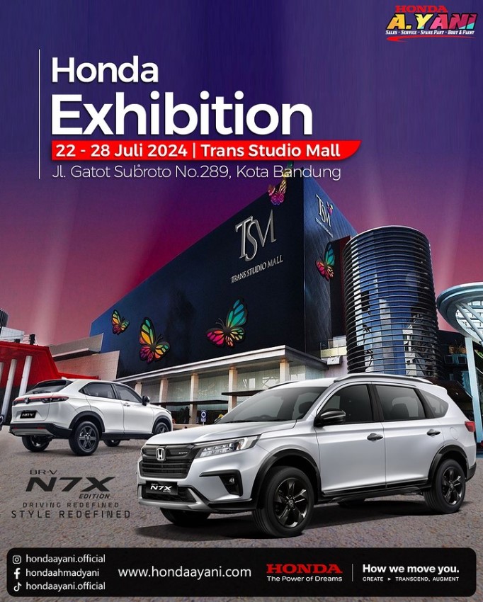 Honda Ahmad yani akan mengadakan Exhibition lagi lho ! Tentunya akan ada kejutan dari promo - promo yang menarik. Jangan sampai ketinggalan ya!